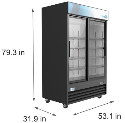 Image showing  45 cu. ft. 53 in. Two-Door Merchandiser Refrigerator