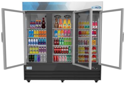 Image showing  78 in. Three-Door Merchandiser Refrigerator - 53 cu. ft., MDR-3GD