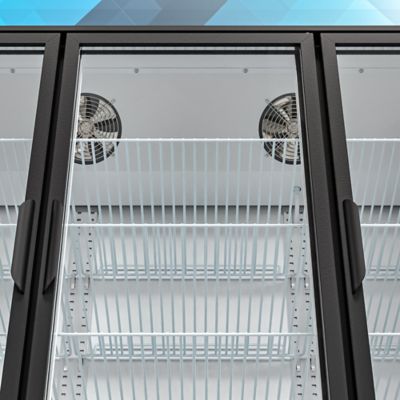 Image showing  71 in. Three-Door Merchandiser Refrigerator - 56 cu. ft., MDR-3GD-63C