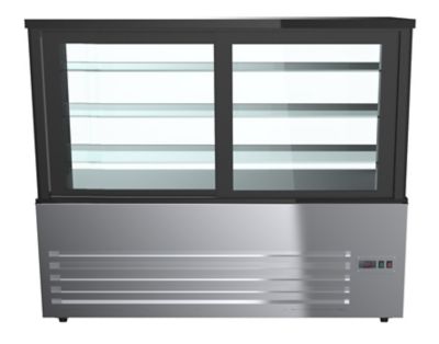 Image showing  71 in. Refrigerated Bakery Display Case for Cakes, Stainless Steel Frame, 30 cu. ft., RBD30C