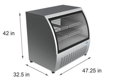 Image showing  47 in. Deli Display Refrigerator - 18 cu. ft., RD18C-SS