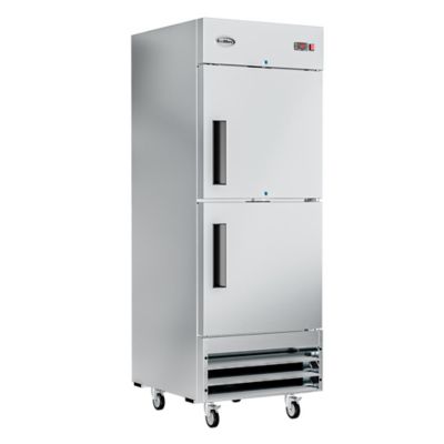 KoolMore 29 in. Commercial Stainless Steel Solid Half Door Reach-In Freezer 23 cu. ft., RIF-1D-SSHD