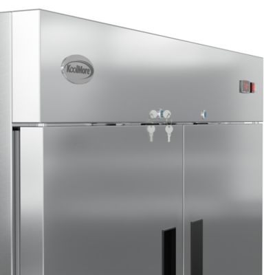 Image showing  54 in. Commercial Stainless Steel Solid Half Door Reach-In Freezer, 47 cu. ft., RIF-2D-SSHD