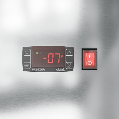 Image showing  54 in. Commercial Stainless Steel Solid Half Door Reach-In Freezer, 47 cu. ft., RIF-2D-SSHD