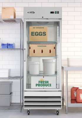 Image showing 5 th KoolMore 29 in. One-Door Reach-In Refrigerator - 21 cu. ft., RIR-1D-GD