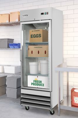 Image showing 6 th KoolMore 29 in. One-Door Reach-In Refrigerator - 21 cu. ft., RIR-1D-GD