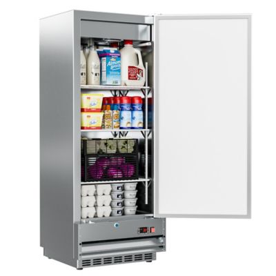 Image showing  25 in. Commercial Stainless Steel 1-Door Reach-In Refrigerator, 12 cu. ft., RIR-1D-SS12C