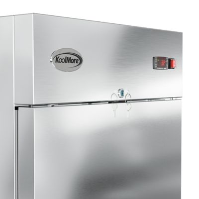 Image showing  28 in. Commercial Stainless Steel Solid Half Door Reach-In Refrigerator, 23 cu. ft., RIR-1D-SSHD