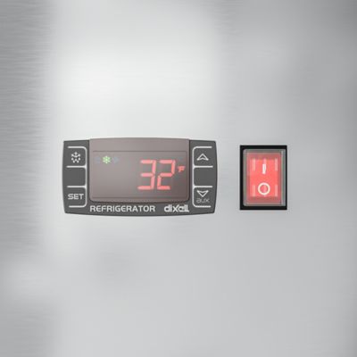 Image showing 7 th KoolMore 28 in. Commercial Stainless Steel Solid Half Door Reach-In Refrigerator, 23 cu. ft., RIR-1D-SSHD