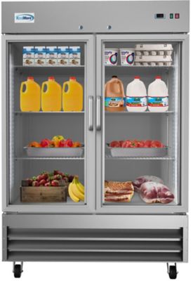 KoolMore 54 in. Two-Door Reach-In Refrigerator - 47 cu. ft., RIR-2D-GD