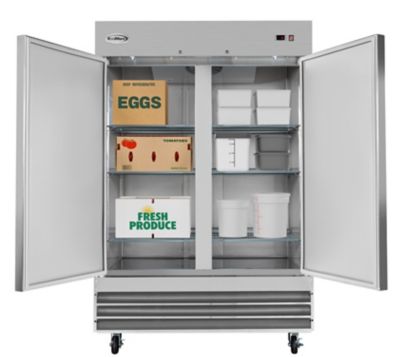 Image showing  54 in. Two-Door Reach-In Refrigerator - 47 cu. ft., RIR-2D-SS