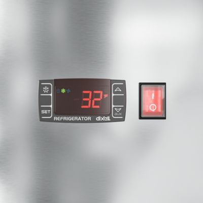 Image showing  54 in. Commercial Stainless Steel Solid Half Door Reach-In Refrigerator 47 cu. ft., RIR-2D-SSHD