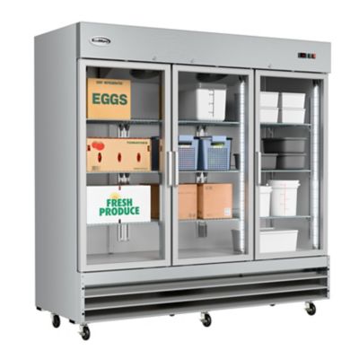 Image showing  81 in. Three-Door Reach-In Refrigerator - 72 cu. ft., RIR-3D-GD