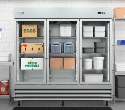 Image showing  81 in. Three-Door Reach-In Refrigerator - 72 cu. ft., RIR-3D-GD