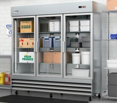 Image showing  81 in. Three-Door Reach-In Refrigerator - 72 cu. ft., RIR-3D-GD