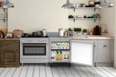 Image showing 5 th KoolMore 27 in. One-Door Worktop Refrigerator with 3.5 in. Backsplash - 6.3 cu. ft., RWT-1D-6C