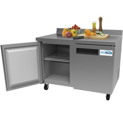 Image showing  48 in. Two-Door Worktop Refrigerator with 3.5 in. Backsplash - 12 cu. ft., RWT-2D-12C