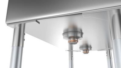 Image showing  36 in. Two Compartment Stainless Steel Commercial Sink, Bowl Size 15 in. x 15 in. x 12 in., SB151512-N3