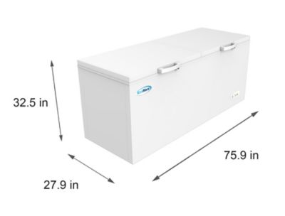 Image showing  76 in. Commercial Chest Freezer 20 cu. ft., SCF-20C