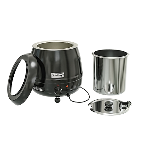 KoolMore 11.5 qt. Round Countertop Black Stainless-Steel Food / Soup Kettle  Warmer, SK-BK-3G at Tractor Supply Co.