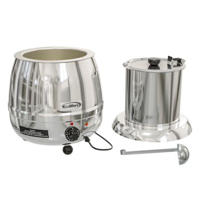 Image showing  11.5 qt. Round Countertop Stainless-Steel Food / Soup Kettle Warmer, SK-SS-3G