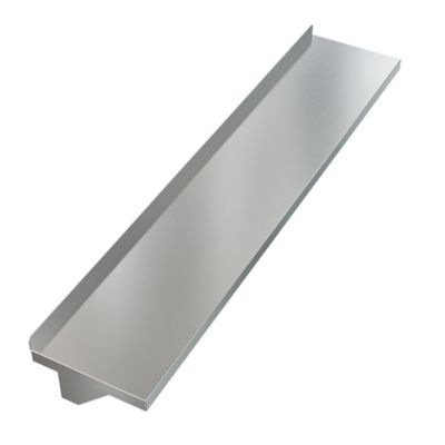 Image showing  12 in. x 60 in. 18 Gauge Stainless Steel Heavy Duty Wall Shelf with Pot Rack, WMPS 1260