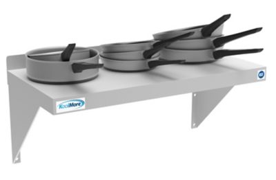 Image showing  12 in. x 24 in. 18 Gauge Stainless Steel Heavy Duty Wall Shelf, WMSH 1224