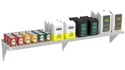 Image showing 5 th KoolMore 12 in. x 72 in. 18 Gauge Stainless Steel Heavy Duty Wall Shelf, WMSH 1272