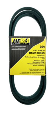 Hero 42 in. Premium OEM Replacement Mower Drive Belt 130969