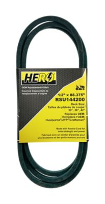 Hero 30 in., 38 in., & 42 in. Premium OEM Replacement Mower Deck Belt 144200