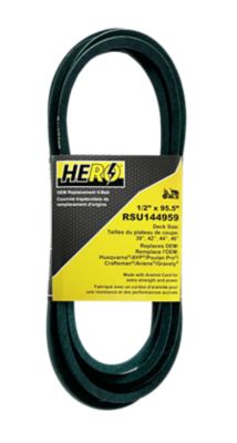 Hero 38 in., 42 in., 44 in. & 46 in. Premium OEM Replacement Mower Deck Belt 144959