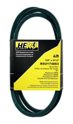 Hero 42 in. Premium OEM Replacement Mower Deck Belt 174883