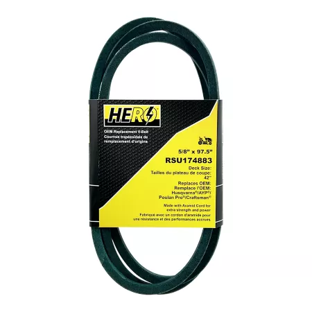 Hero OEM Replacement Belt for 42 in Mower Deck 174883 Mower Belts