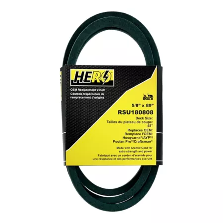 Hero Premium OEM Replacement Mower Drive Belt 48 in 180808 Mower Belts