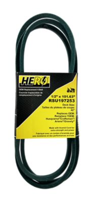 Hero 42 in. Premium OEM Replacement Mower Deck Belt 197253
