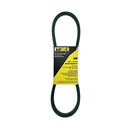 Hero 30 in., 32 in. and 38 in. Premium OEM Replacement Mower Transmission Drive Belt 7540241A
