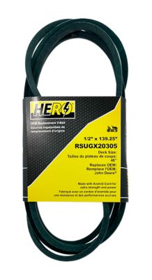 Hero 48 in. Premium OEM Replacement Mower Drive Belt GX20305