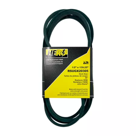 Hero Premium OEM Replacement Mower Drive Belt 48 in GX20305 Mower Belts