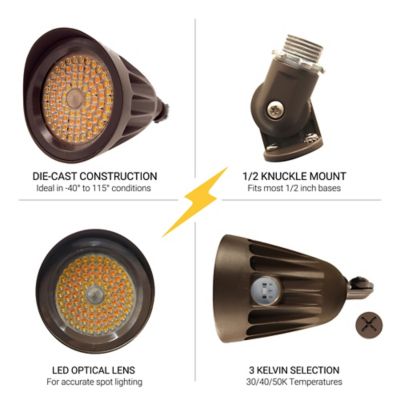 Image showing 5 th NUWATT 25 W Bronze Bullet Spotlight