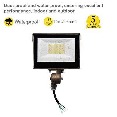 Image showing  25 Watt 3Ct pc. Bronze Flood Light