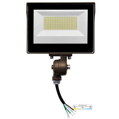 NUWATT 60 Watt 3 CT PC Bronze Flood Light