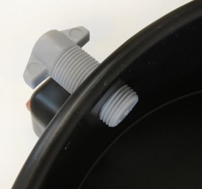 Image showing  250 lb. Capacity 5 gal. Bucket Dolly, Heavy-Duty Fits 3 to 7 gal. Buckets, Black