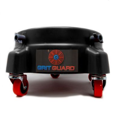 Image showing 5 th Grit Guard 250 lb. Capacity 5 gal. Bucket Dolly, Heavy-Duty Fits 3 to 7 gal. Buckets, Black