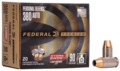 Federal 380 90 Grain Hydra-Shok Jacketed Hollow Point