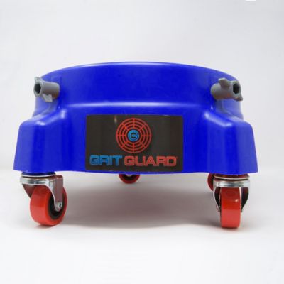 Image showing  250 lb. Capacity 5 gal. Bucket Dolly, Heavy-Duty Fits 3 to 7 gal. Buckets, Blue