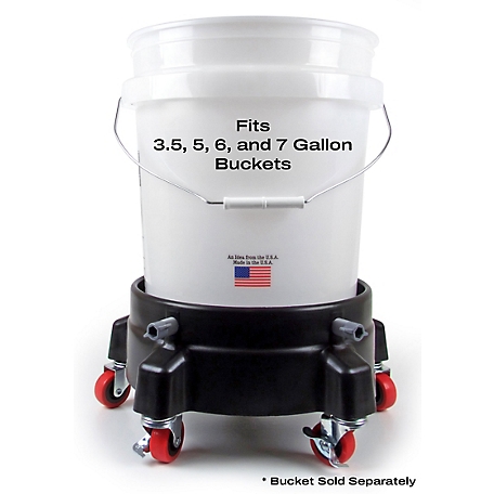 Grit Guard 5 gal. Bucket Dolly, Heavy Duty Fits 3 to 7 gal. Buckets - Blue  at Tractor Supply Co.