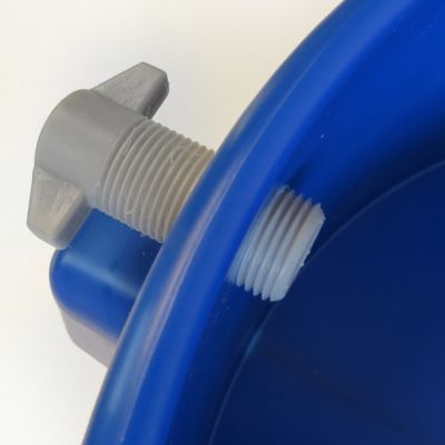 Image showing 6 th Grit Guard 250 lb. Capacity 5 gal. Bucket Dolly, Heavy-Duty Fits 3 to 7 gal. Buckets, Blue