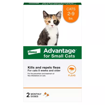 Advantage Topical Flea Prevention for Small Cats 2-9 lbs 2 Month Supply 2 ct Cat Flea & Tick Topical Treatments