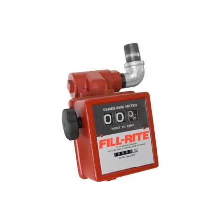 Fill-Rite 3-Wheel Gravity Meter with Strainer Aluminum Fuel Transfer Gallon Counter 1 in 5-20 GPM Fuel Transfer Tank Accessories