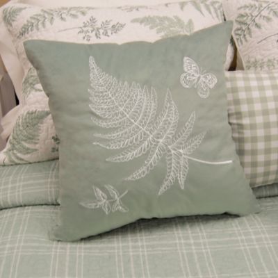 Image showing  Botanical Fern Decorative Pillow Cover